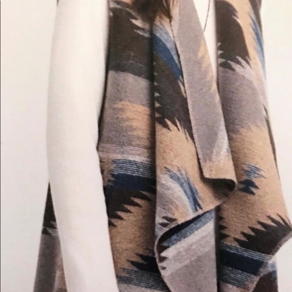 Tribal Jeans Southwestern Cascading Wool Vest